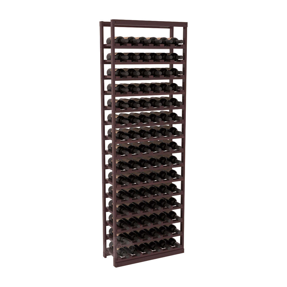 InstaCellar Baker Style Bottle Rack – Premium Redwood / Walnut stained