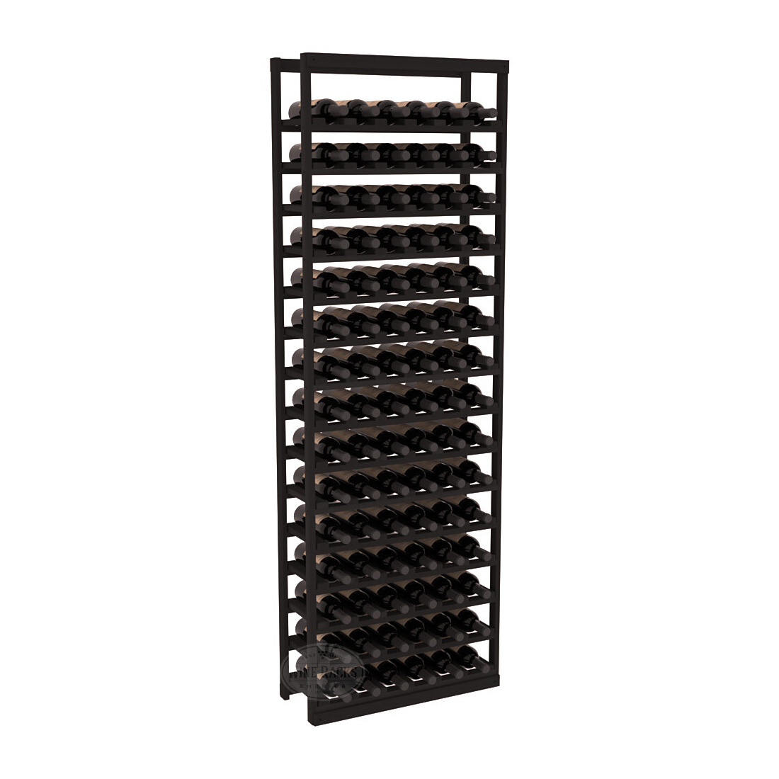 InstaCellar Baker Style Bottle Rack – Premium Redwood / Black stained