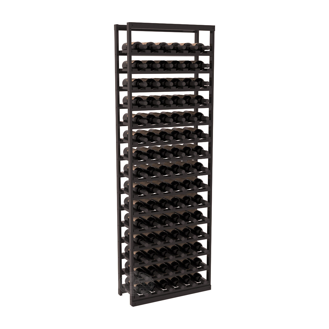 InstaCellar Baker Style Bottle Rack – Premium Redwood / Black stained