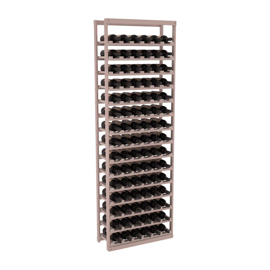InstaCellar Baker Style Bottle Rack – Premium Redwood / Greywash stained