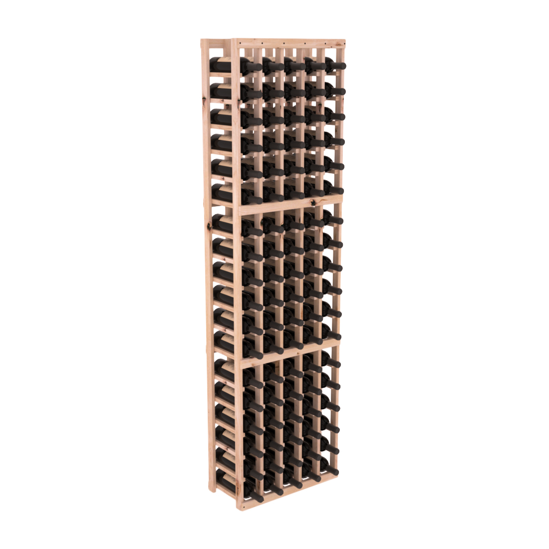 InstaCellar 5 Column Standard Rack – Knotty Alder / Unstained