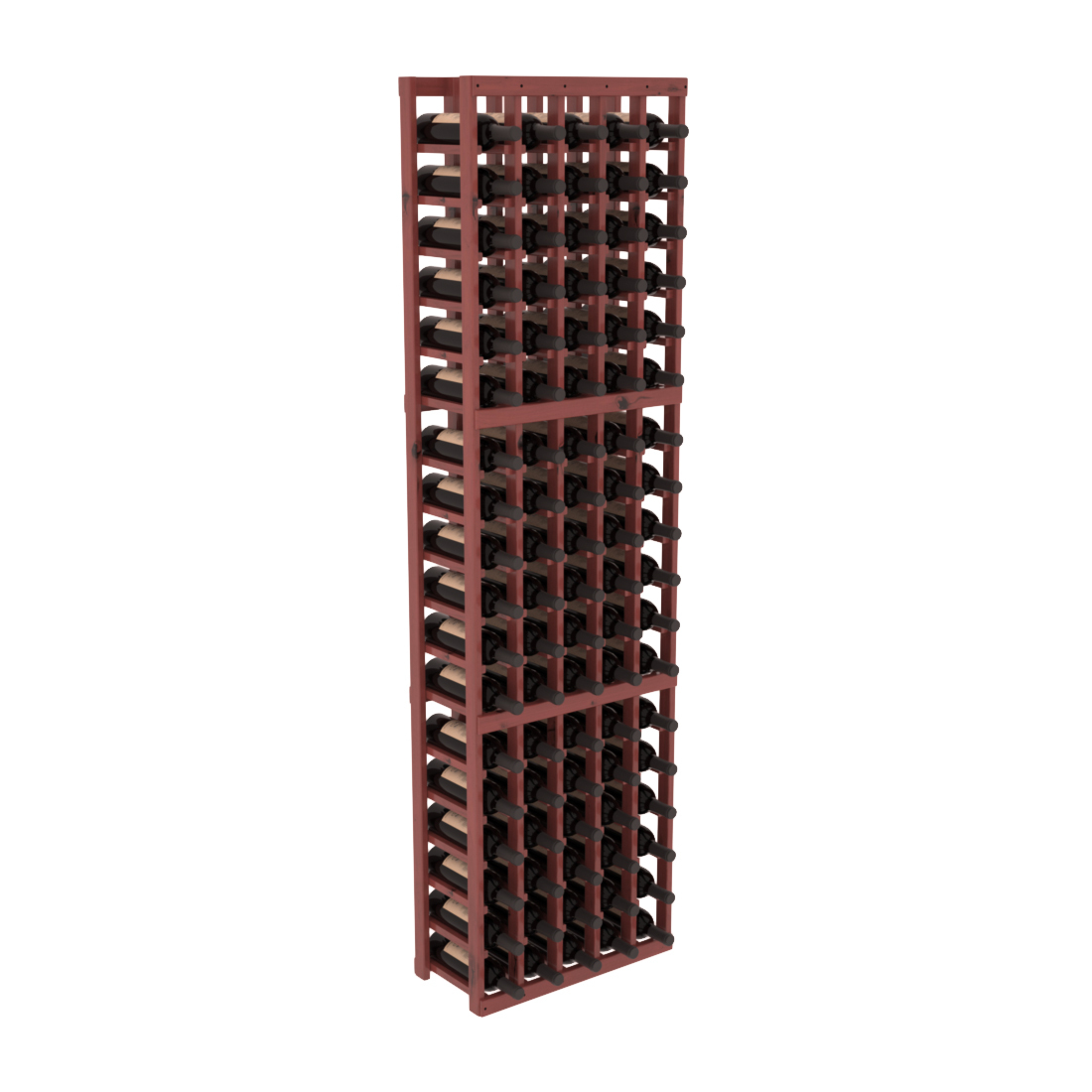 InstaCellar 5 Column Standard Rack – Knotty Alder / Cherry stained