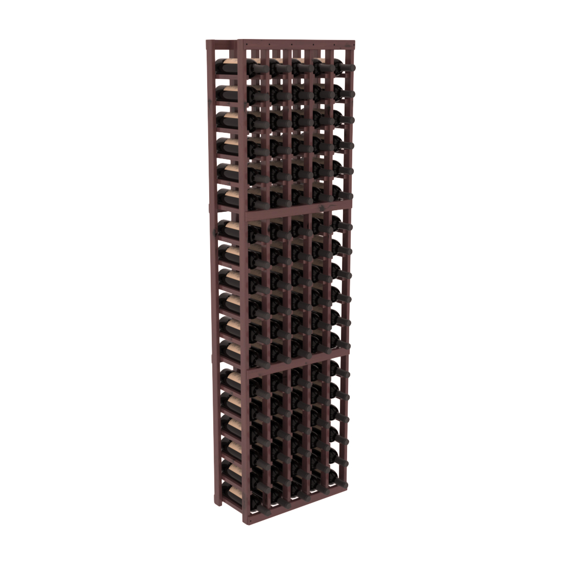 InstaCellar 5 Column Standard Rack – Knotty Alder / Walnut stained