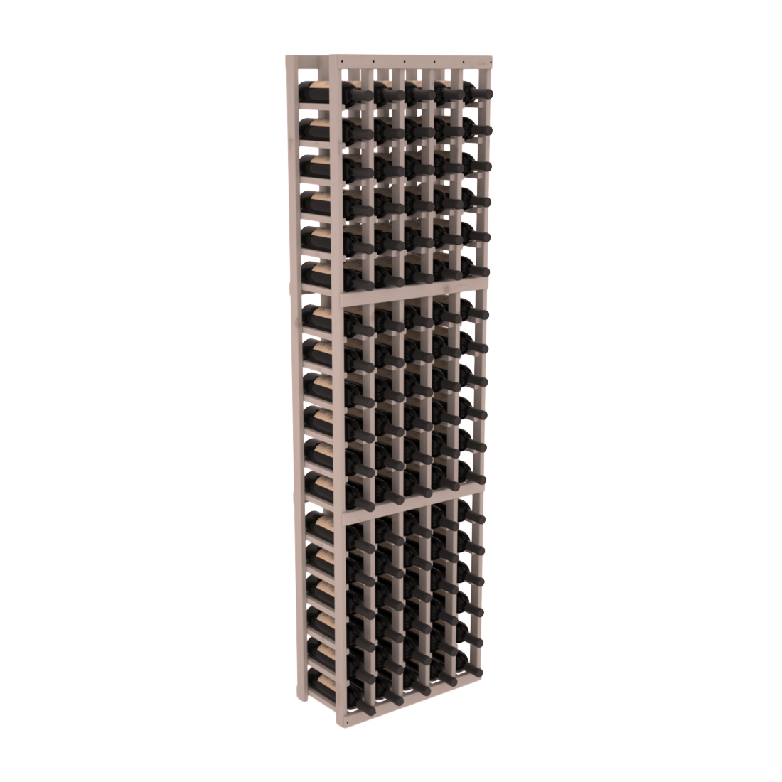 InstaCellar 5 Column Standard Rack – Knotty Alder / Greywash stained