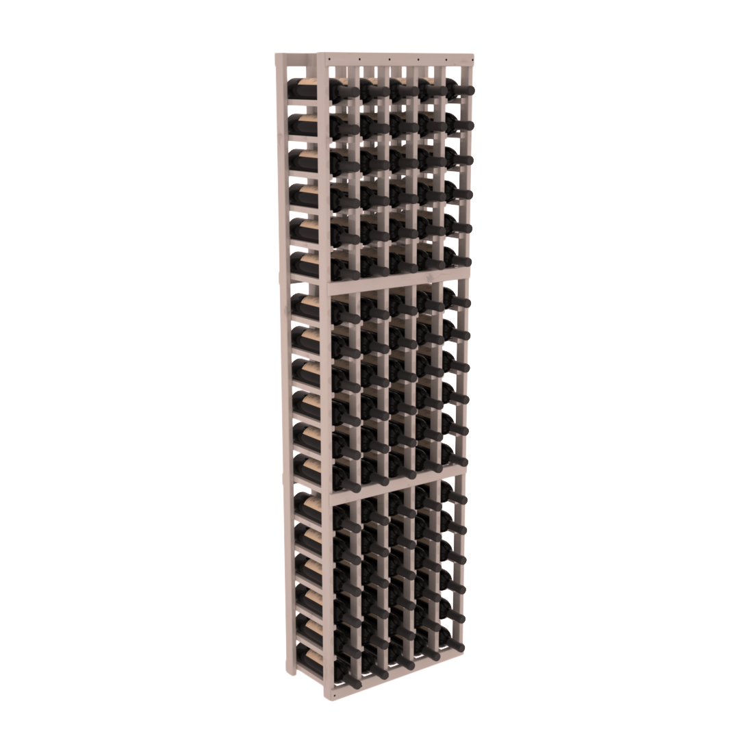 InstaCellar 5 Column Standard Rack – Knotty Alder / Greywash stained