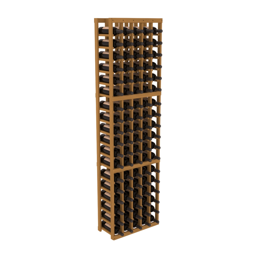 InstaCellar 5 Column Standard Rack – Grand Mahogany / Oak stained
