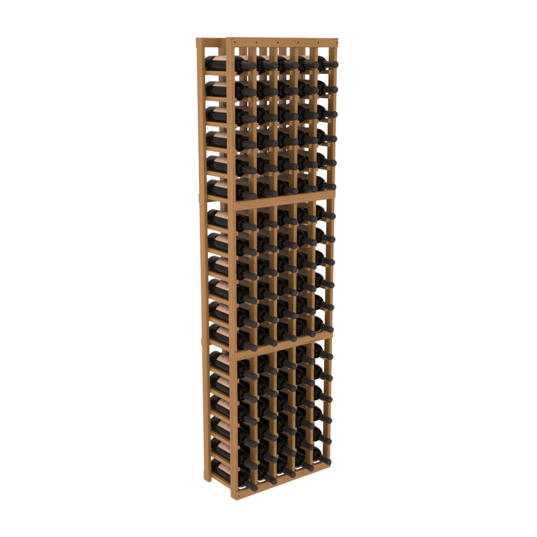 InstaCellar 5 Column Standard Rack – Grand Mahogany / Oak stained