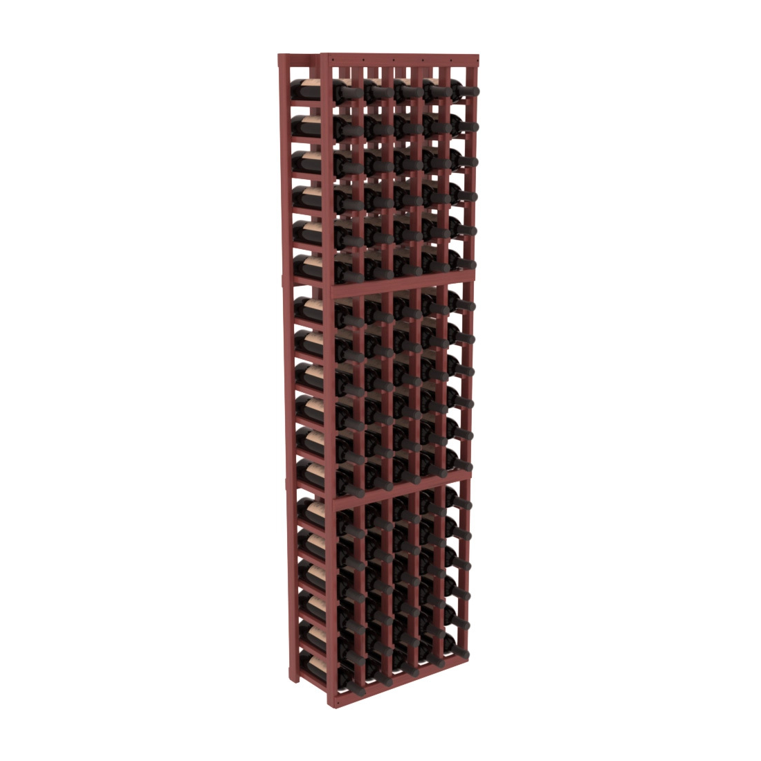 InstaCellar 5 Column Standard Rack – Grand Mahogany / Cherry stained