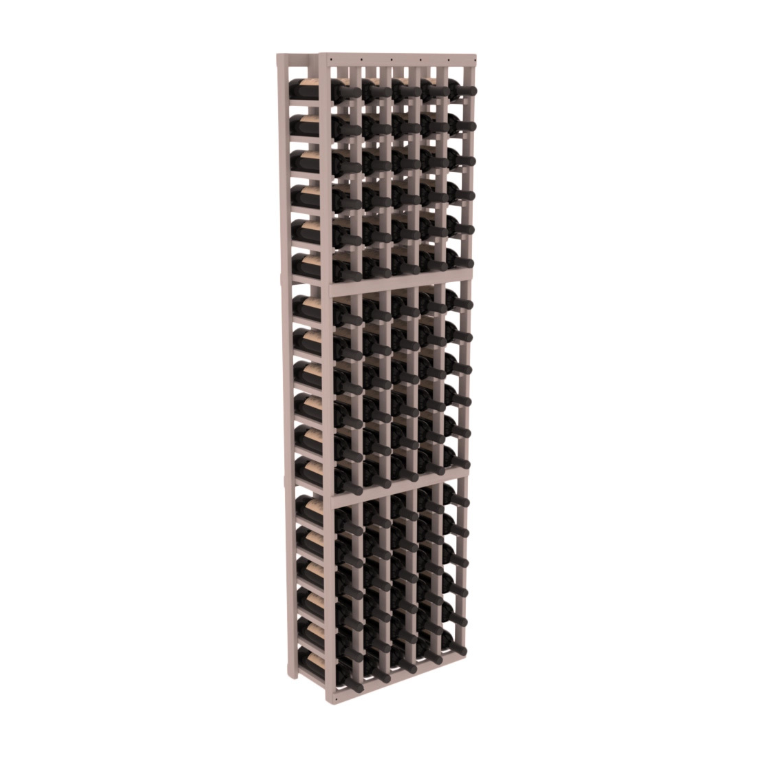 InstaCellar 5 Column Standard Rack – Grand Mahogany / Greywash stained