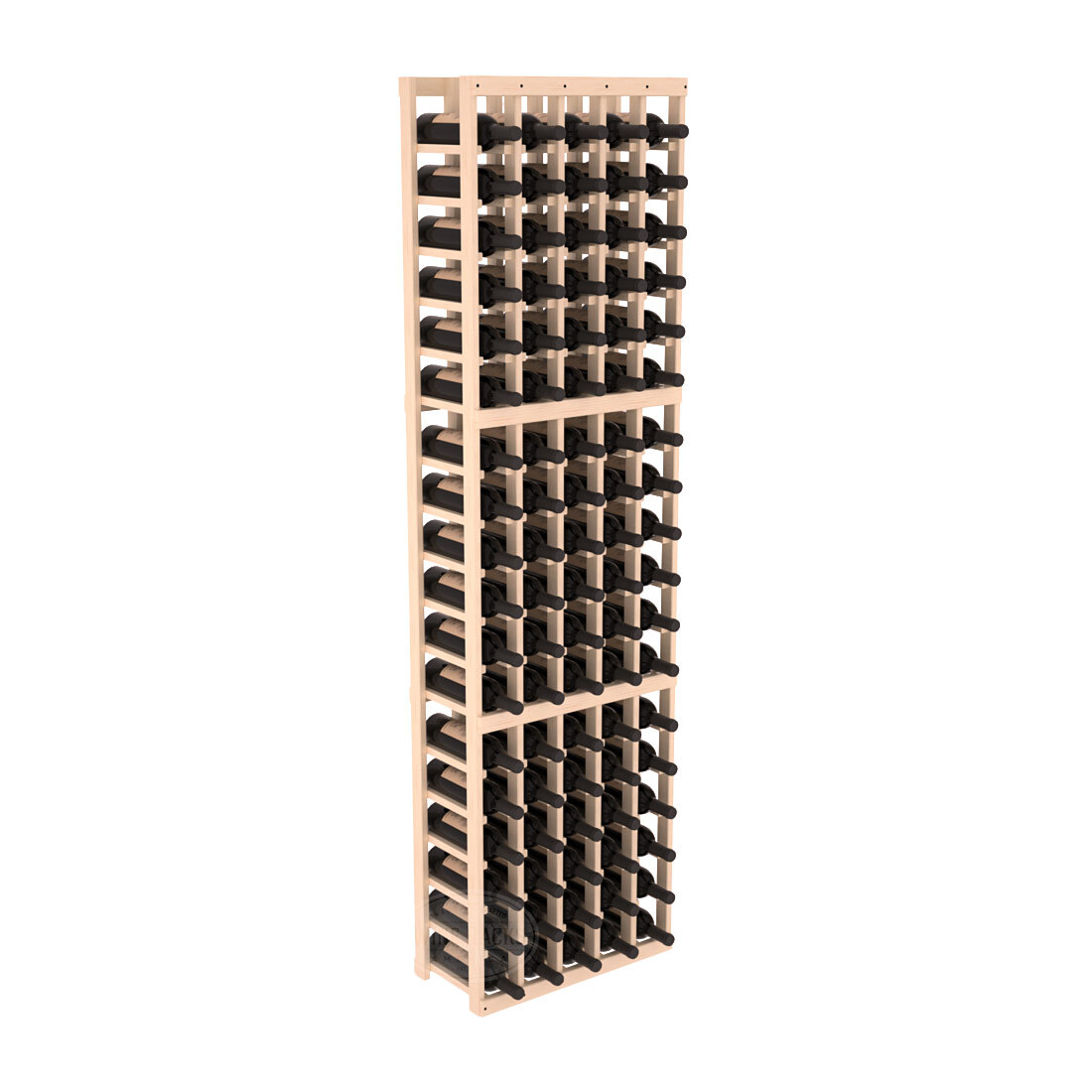 InstaCellar 5 Column Standard Rack – Ponderosa Pine / Unstained