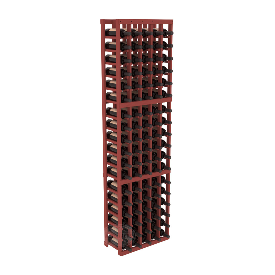 InstaCellar 5 Column Standard Rack – Ponderosa Pine / Cherry stained