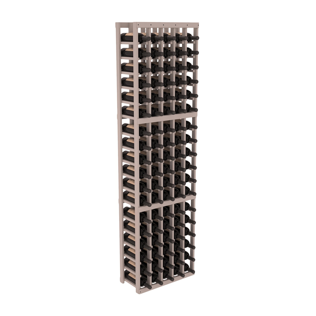 InstaCellar 5 Column Standard Rack – Ponderosa Pine / Greywash stained