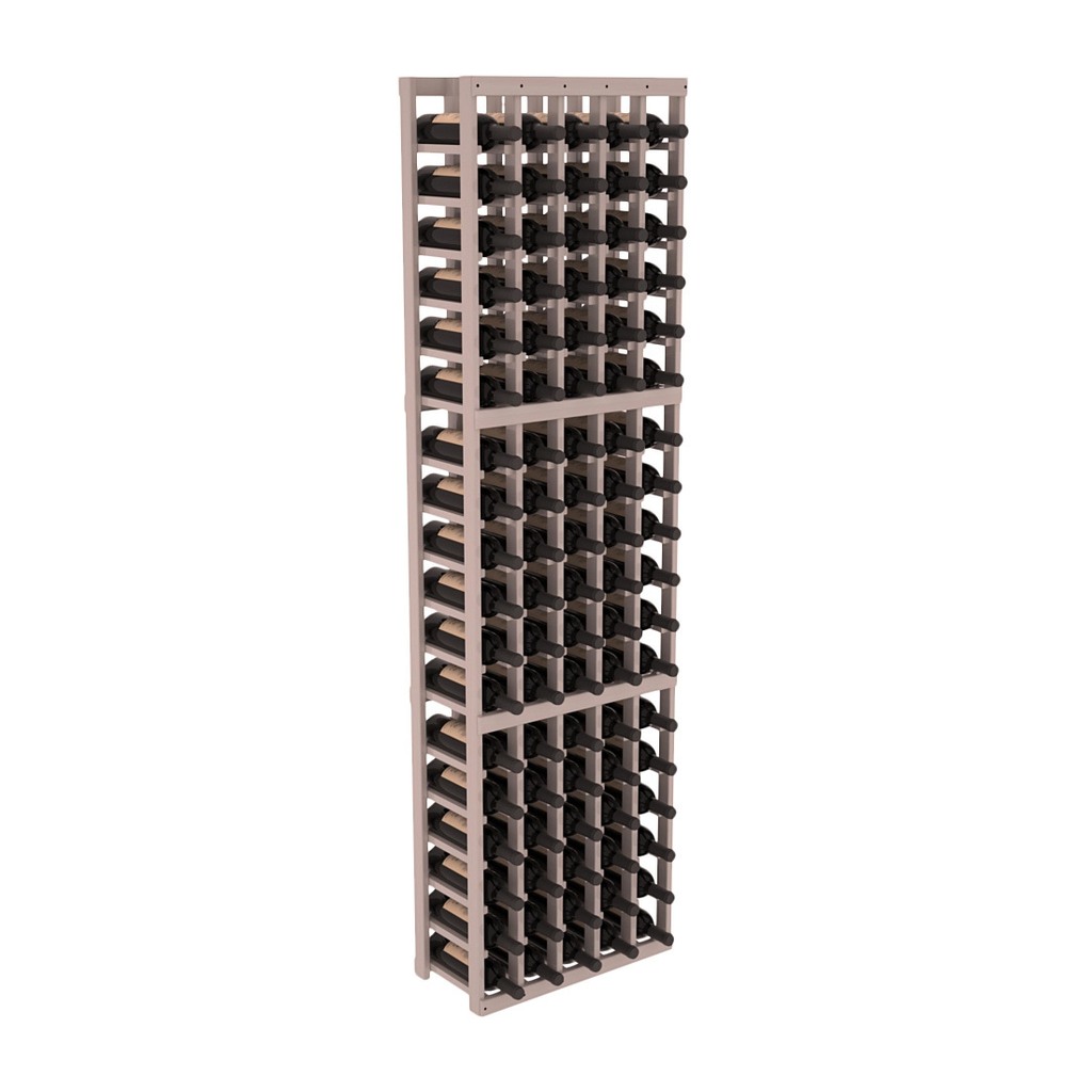 InstaCellar 5 Column Standard Rack – Premium Redwood / Greywash stained