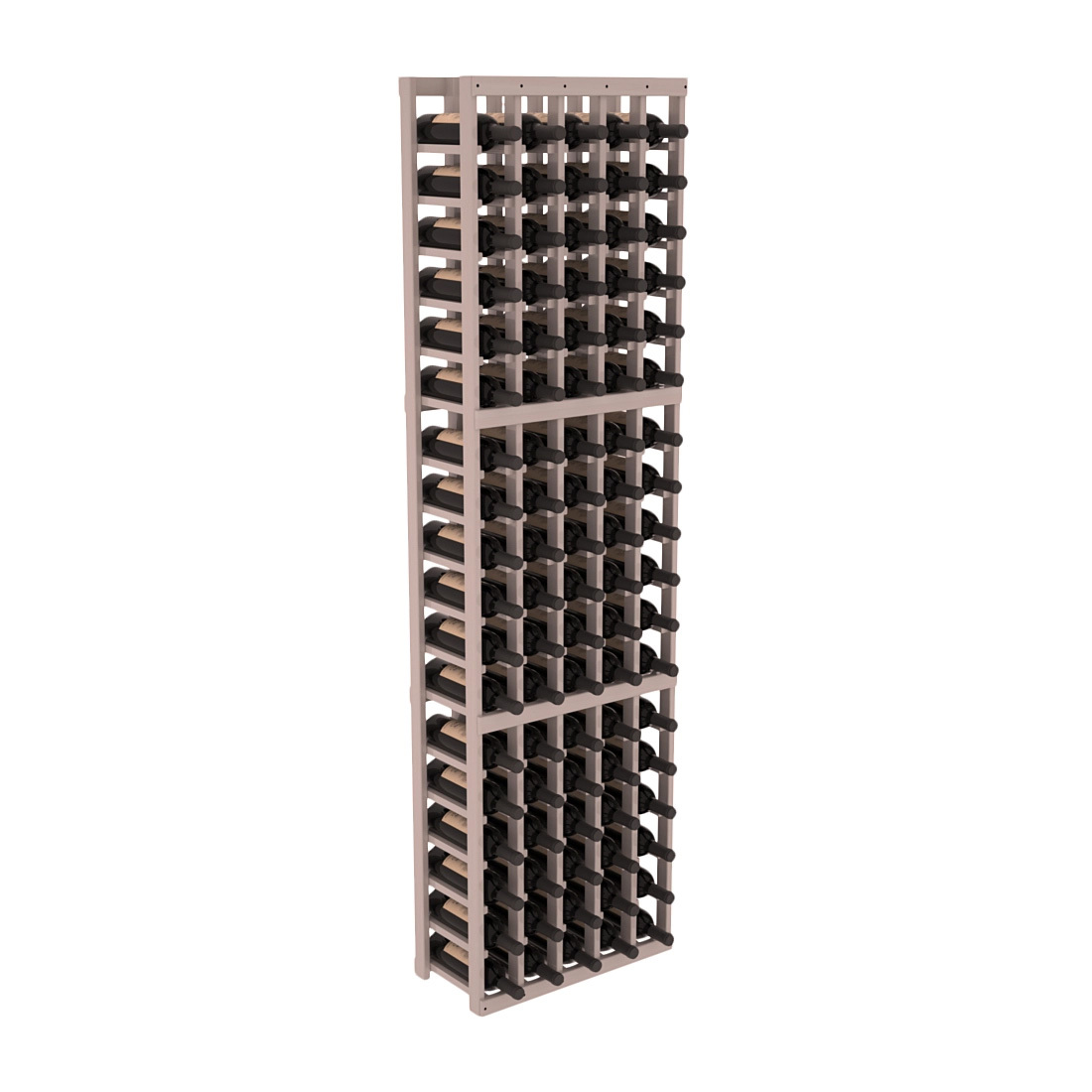 InstaCellar 5 Column Standard Rack – Premium Redwood / Greywash stained