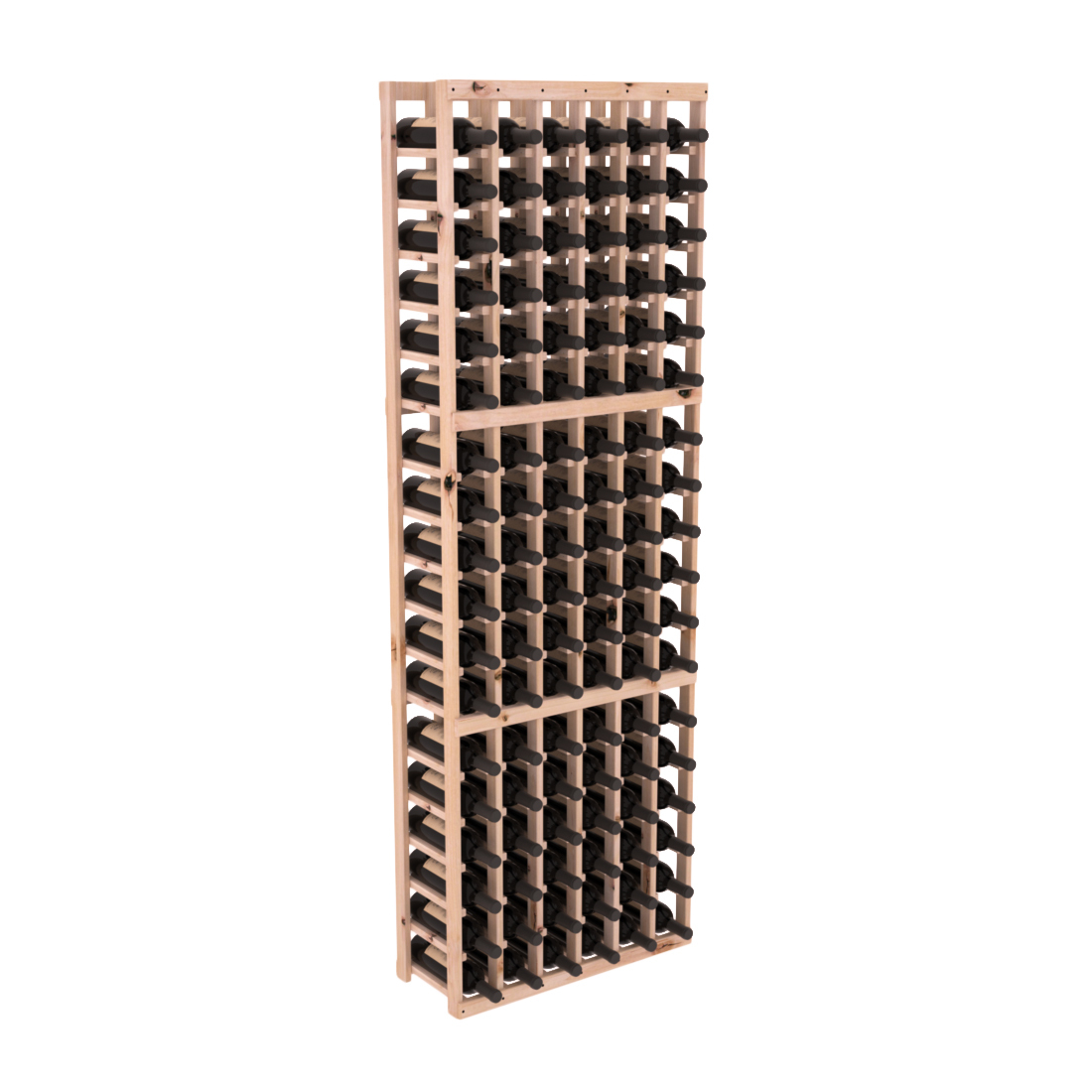 InstaCellar 6 Column Standard Rack – Knotty Alder / Unstained