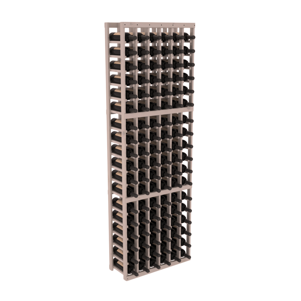 InstaCellar 6 Column Standard Rack – Knotty Alder / Greywash stained