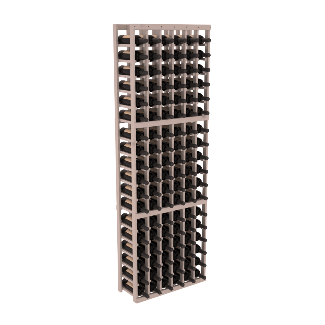 InstaCellar 6 Column Standard Rack – Knotty Alder / Greywash stained