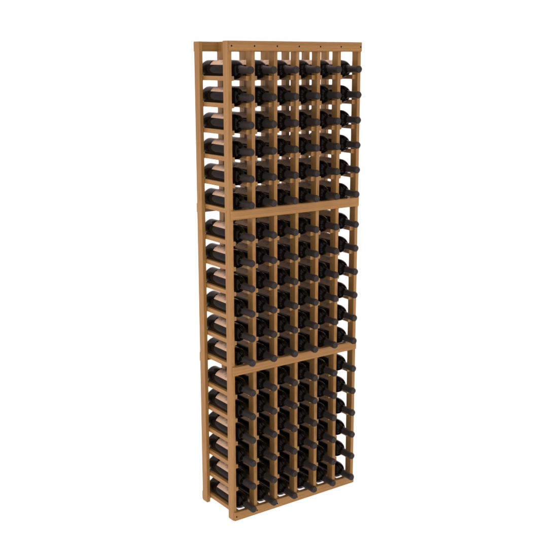 InstaCellar 6 Column Standard Rack – Grand Mahogany / Oak stained