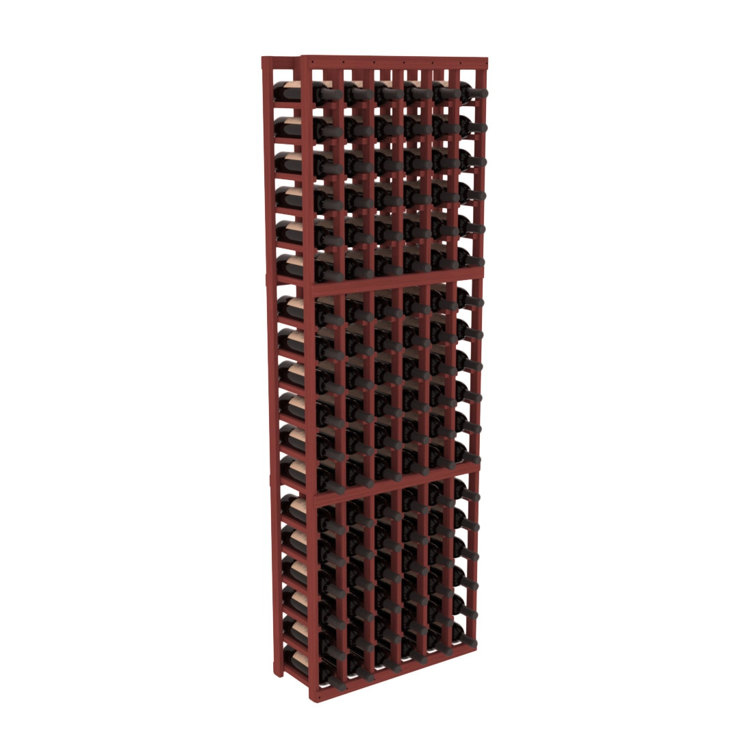 InstaCellar 6 Column Standard Rack – Grand Mahogany / Cherry stained