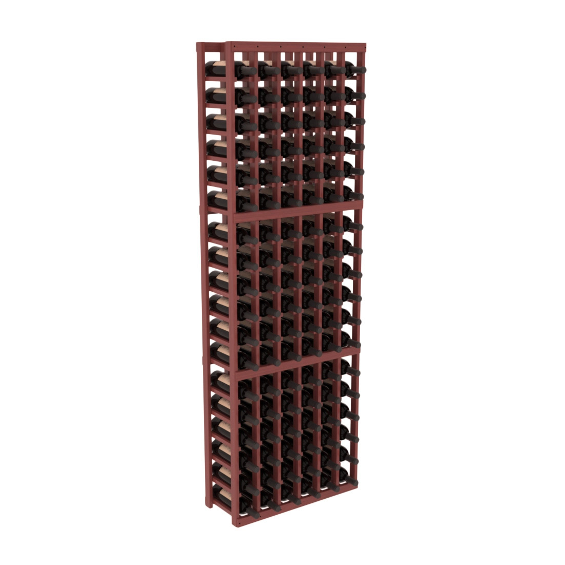 InstaCellar 6 Column Standard Rack – Grand Mahogany / Cherry stained
