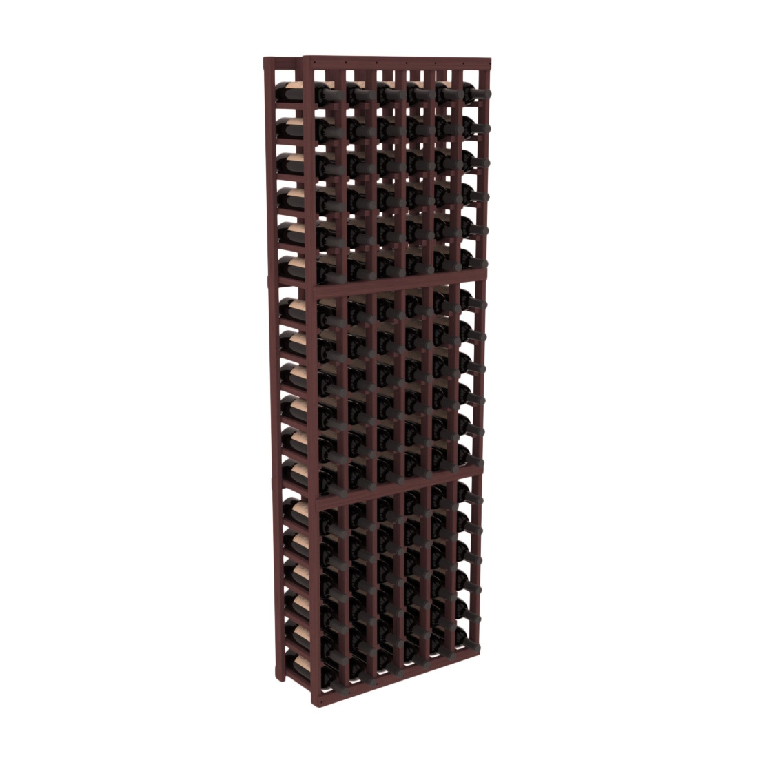 InstaCellar 6 Column Standard Rack – Grand Mahogany / Walnut stained