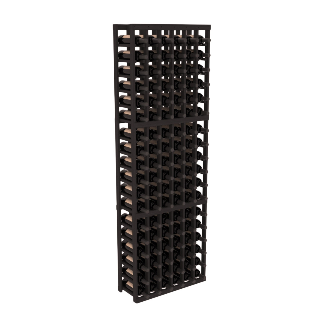 InstaCellar 6 Column Standard Rack – Grand Mahogany / Black stained