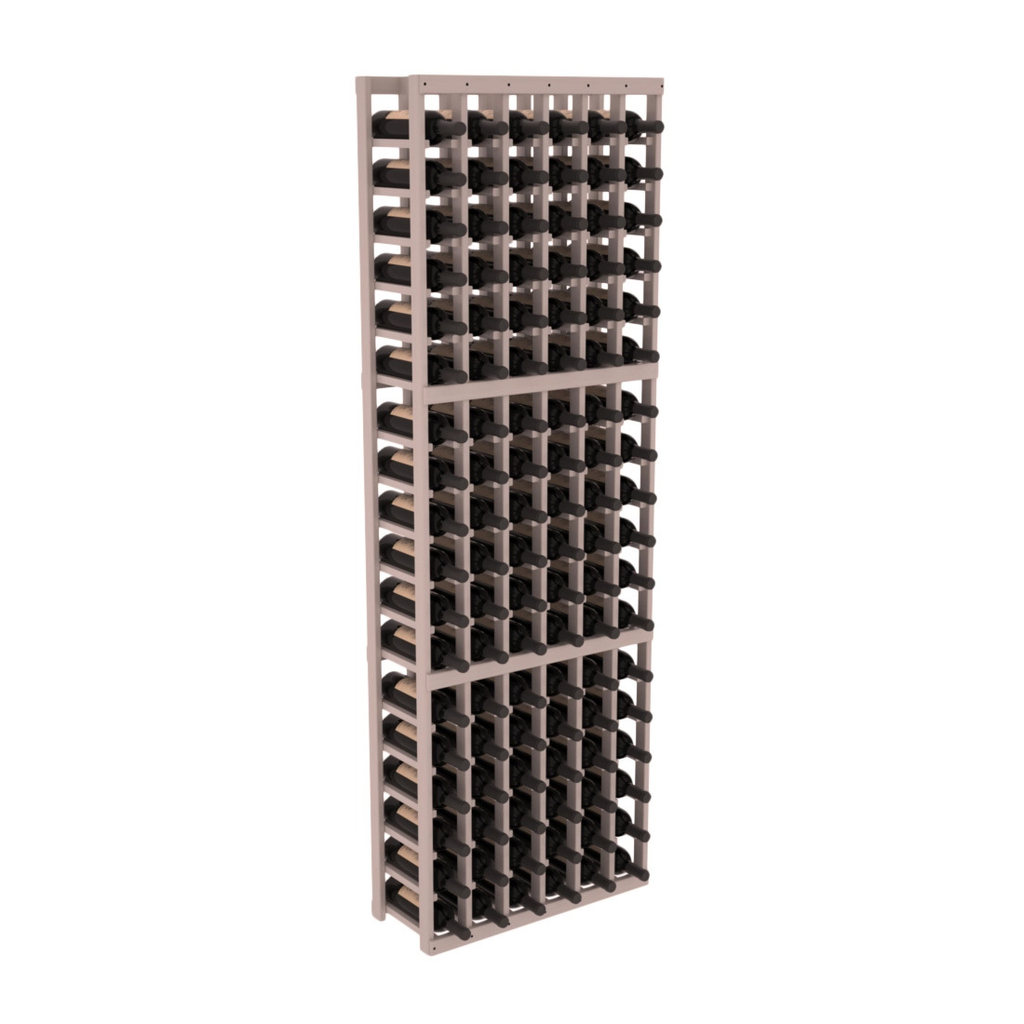 InstaCellar 6 Column Standard Rack – Grand Mahogany / Greywash stained
