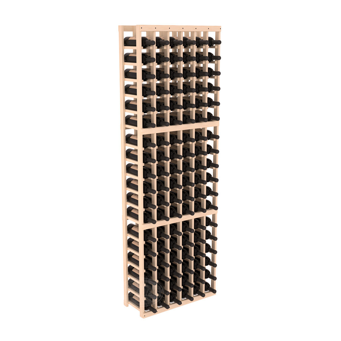 InstaCellar 6 Column Standard Rack – Ponderosa Pine / Unstained