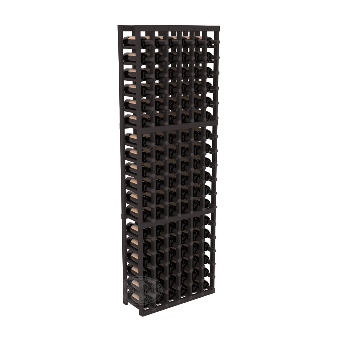 InstaCellar 6 Column Standard Rack – Ponderosa Pine / Black stained