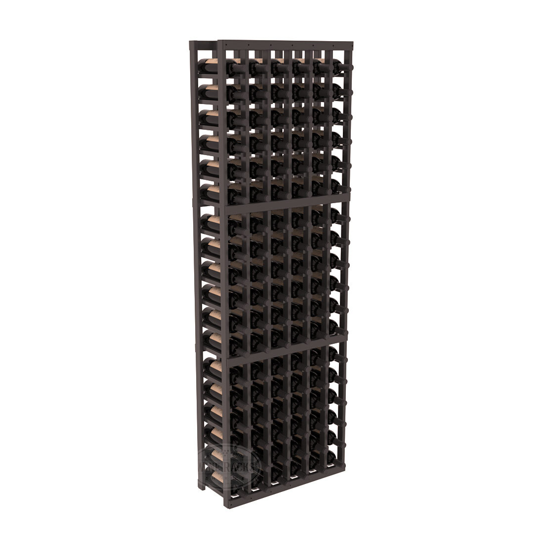 InstaCellar 6 Column Standard Rack – Ponderosa Pine / Black stained