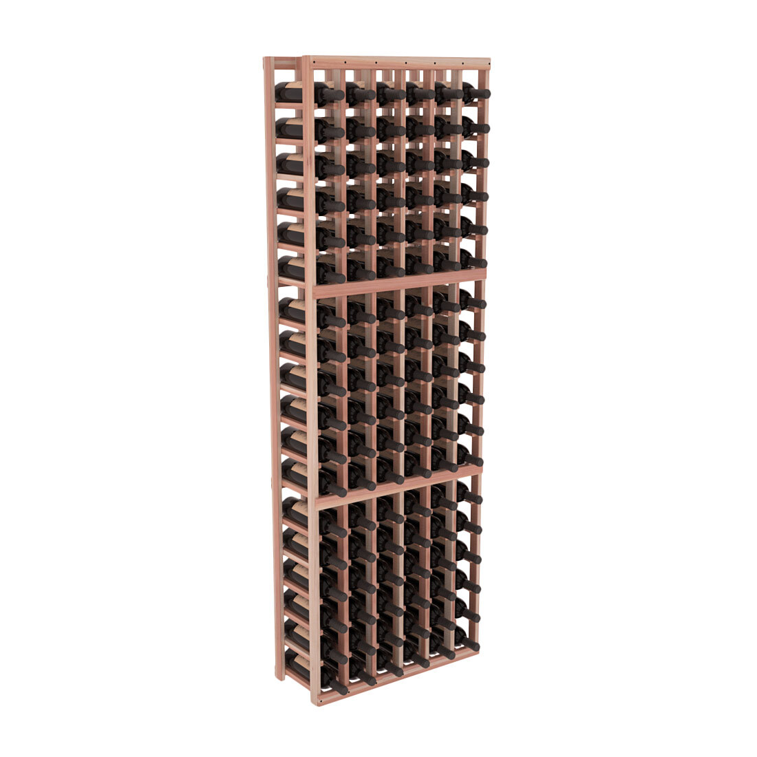 InstaCellar 6 Column Standard Rack – Premium Redwood / Unstained