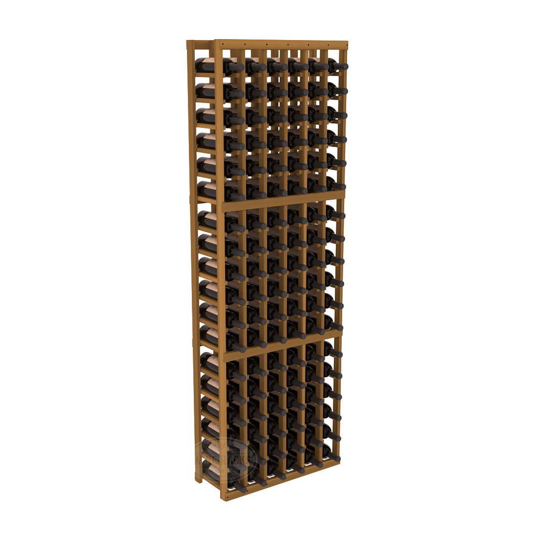InstaCellar 6 Column Standard Rack – Premium Redwood / Oak stained