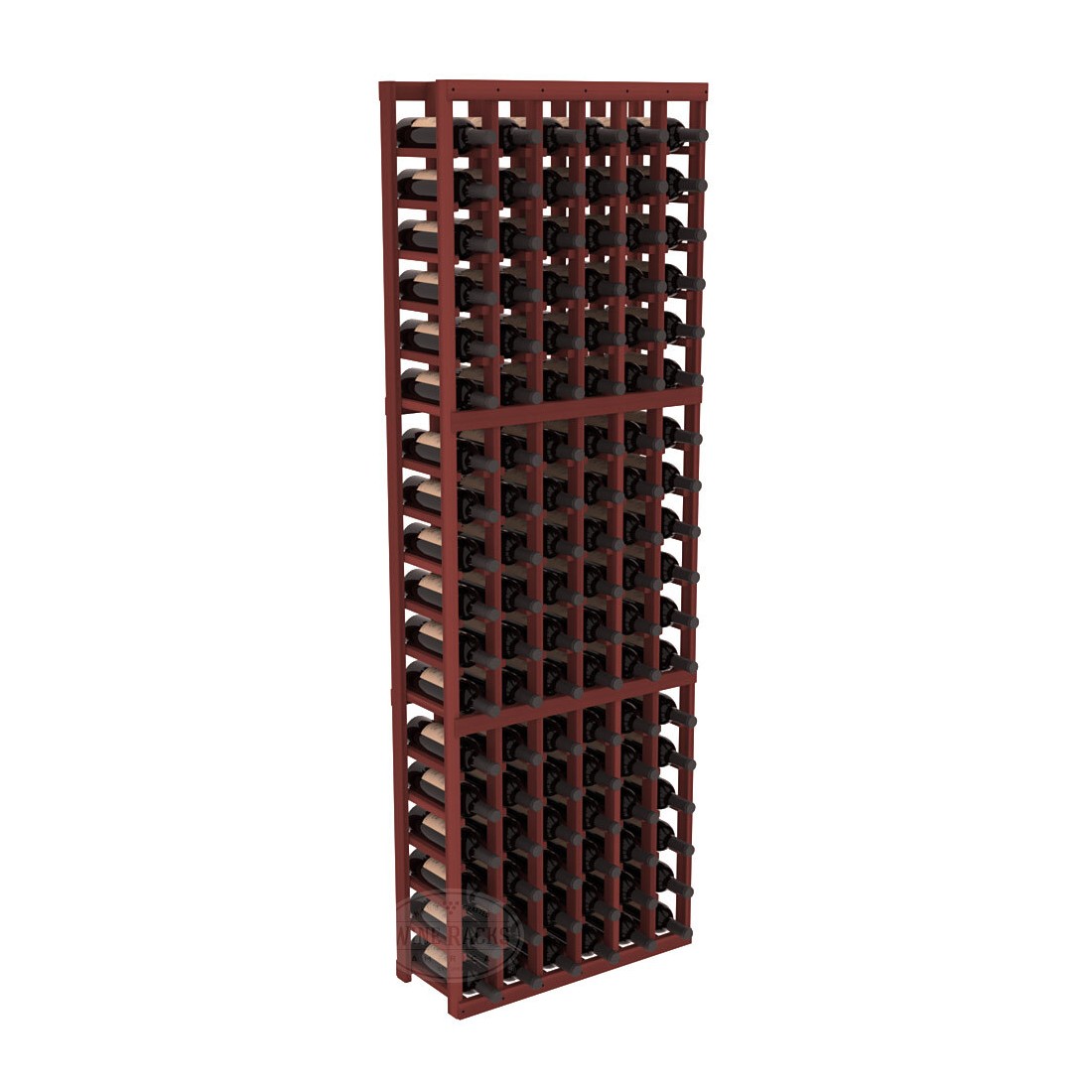 InstaCellar 6 Column Standard Rack – Premium Redwood / Cherry stained