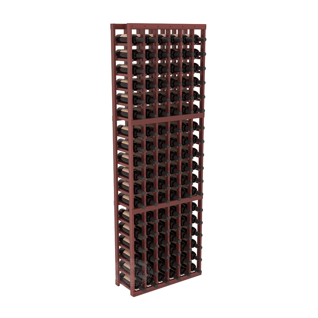 InstaCellar 6 Column Standard Rack – Premium Redwood / Cherry stained