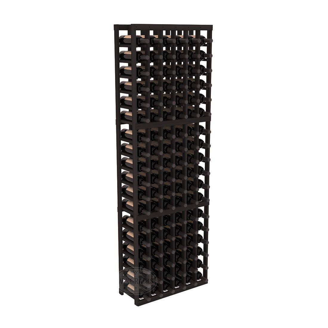InstaCellar 6 Column Standard Rack – Premium Redwood / Black stained