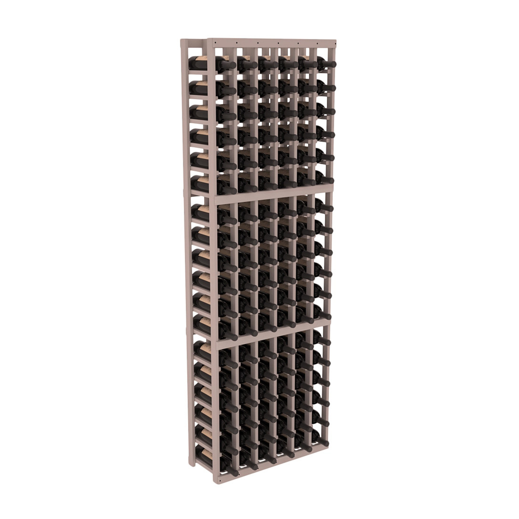 InstaCellar 6 Column Standard Rack – Premium Redwood / Greywash stained