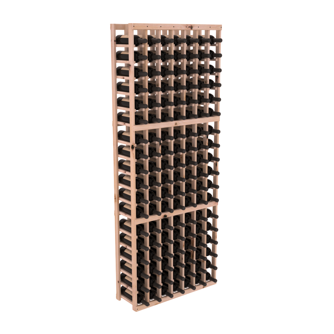 InstaCellar 7 Column Standard Rack – Knotty Alder / Unstained