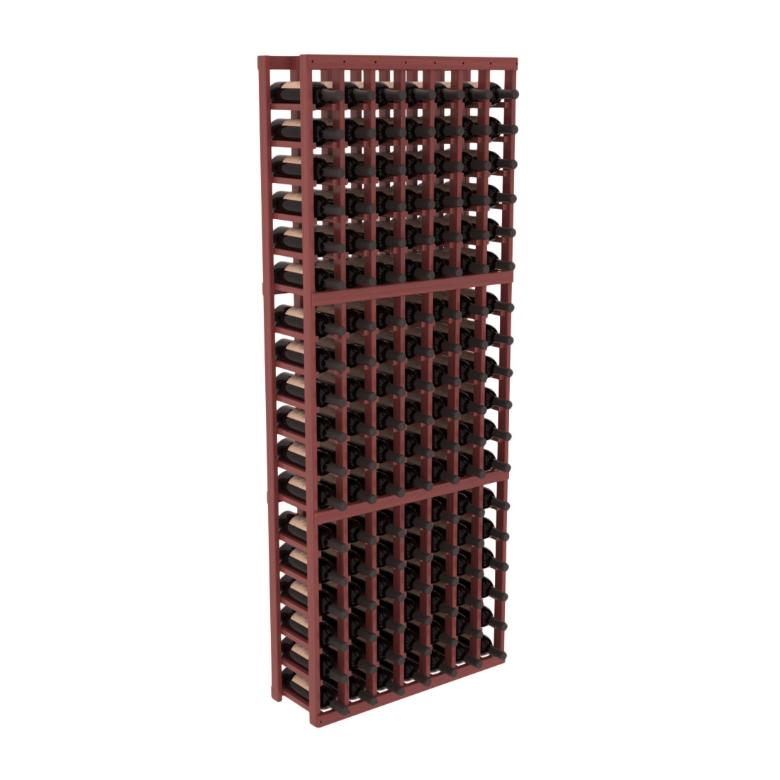 InstaCellar 7 Column Standard Rack – Grand Mahogany / Cherry stained
