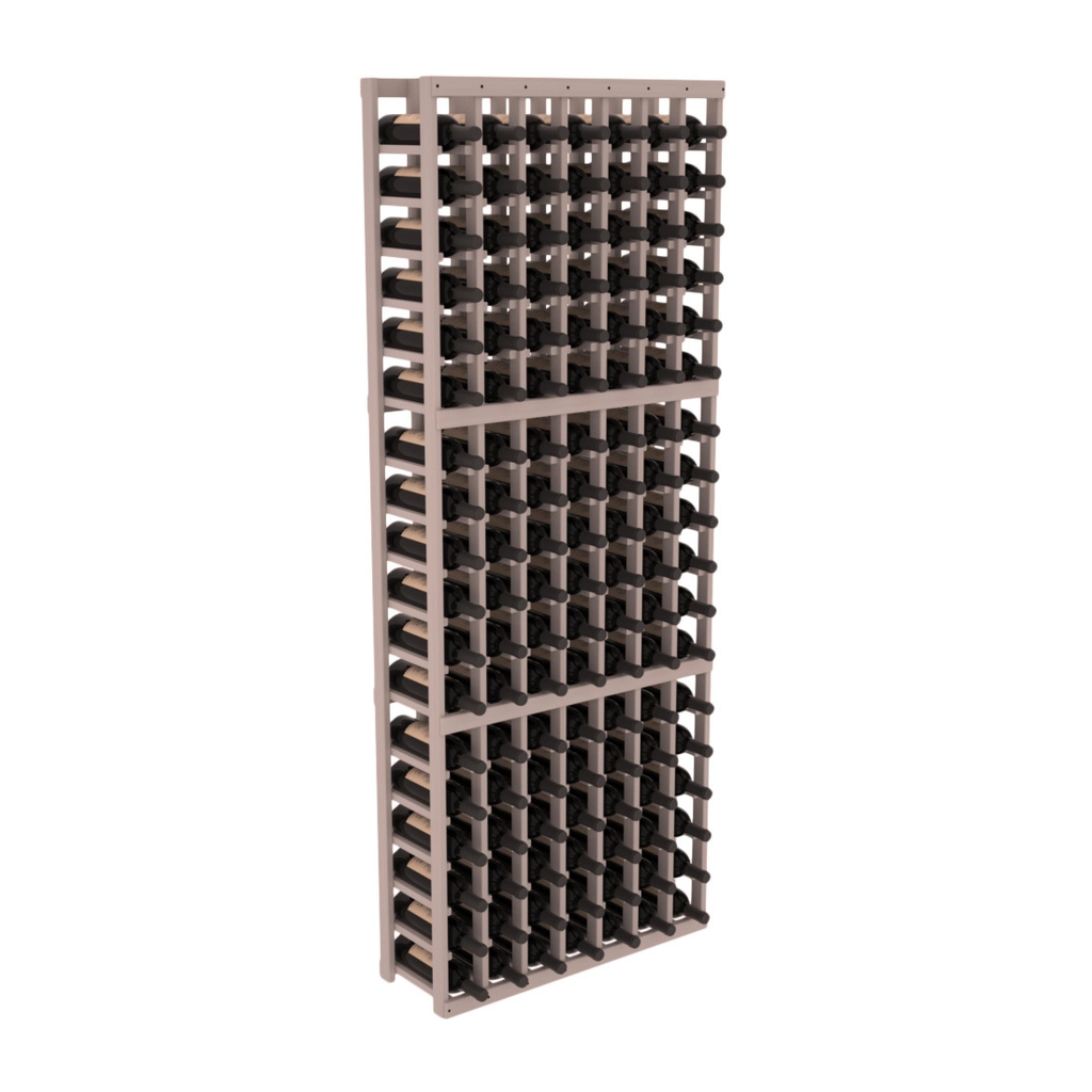 InstaCellar 7 Column Standard Rack – Grand Mahogany / Greywash stained
