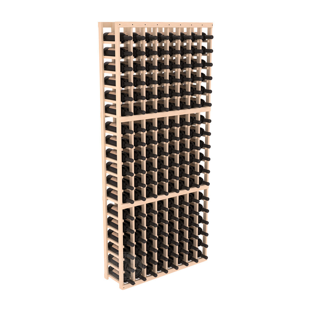 InstaCellar 8 Column Standard Rack – Ponderosa Pine / Unstained