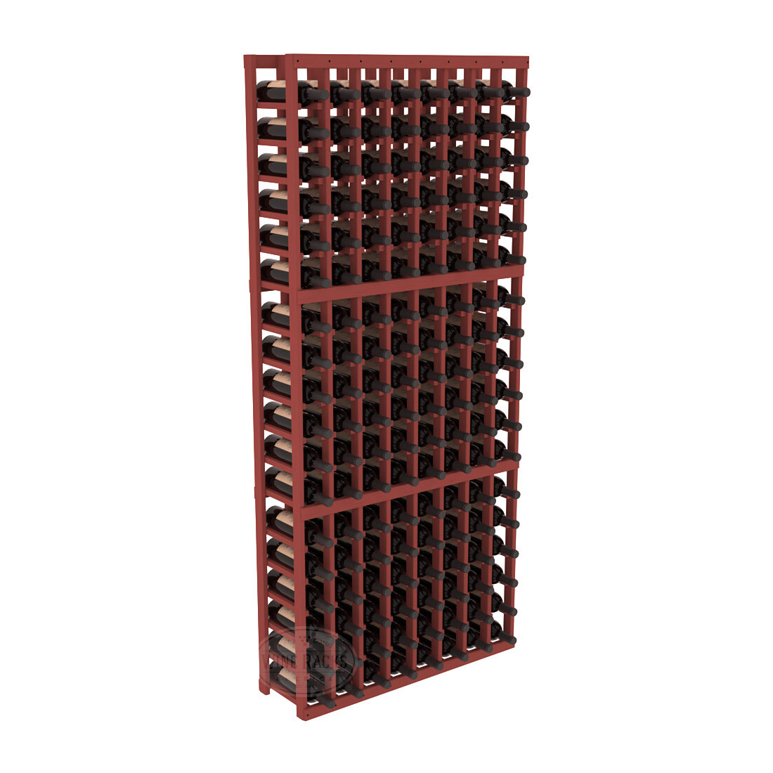 InstaCellar 8 Column Standard Rack – Ponderosa Pine / Cherry stained