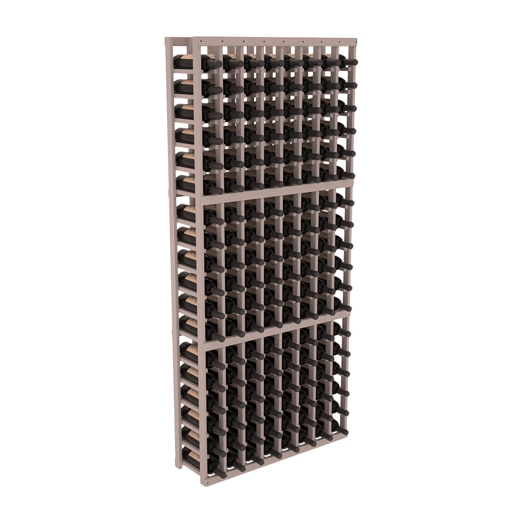 InstaCellar 8 Column Standard Rack – Premium Redwood / Greywash stained