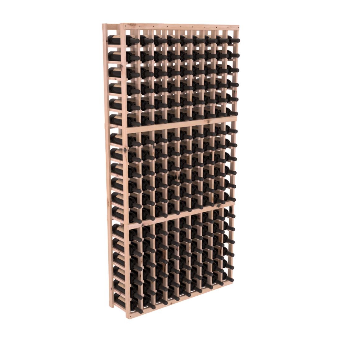 InstaCellar 9 Column Standard Rack – Knotty Alder / Unstained