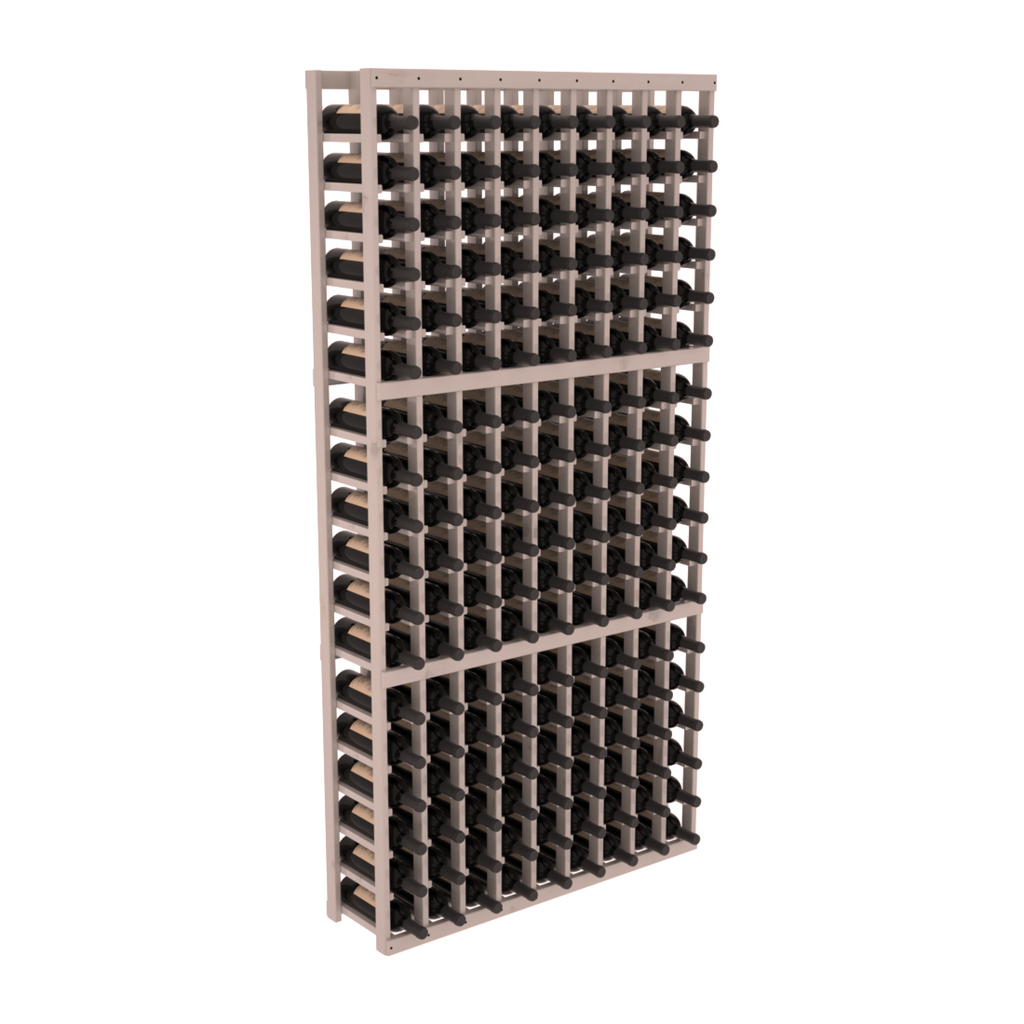 InstaCellar 9 Column Standard Rack – Knotty Alder / Greywash stained