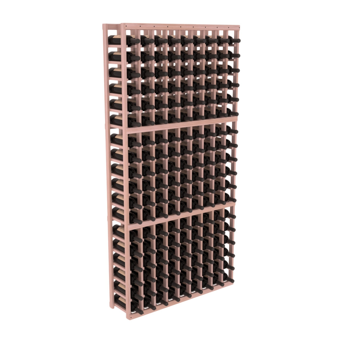InstaCellar 9 Column Standard Rack – Grand Mahogany / Unstained