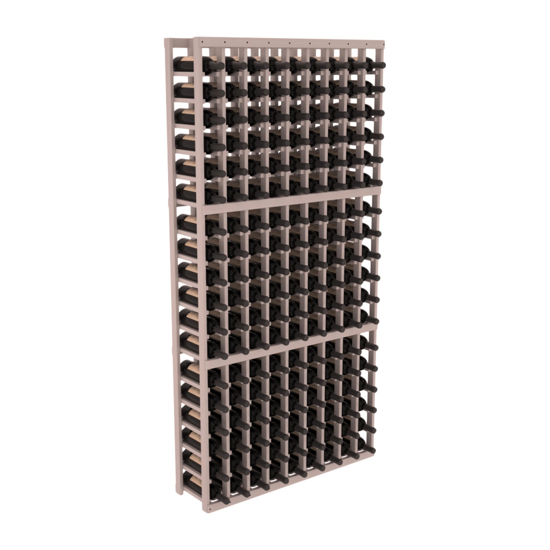 InstaCellar 9 Column Standard Rack – Grand Mahogany / Greywash stained