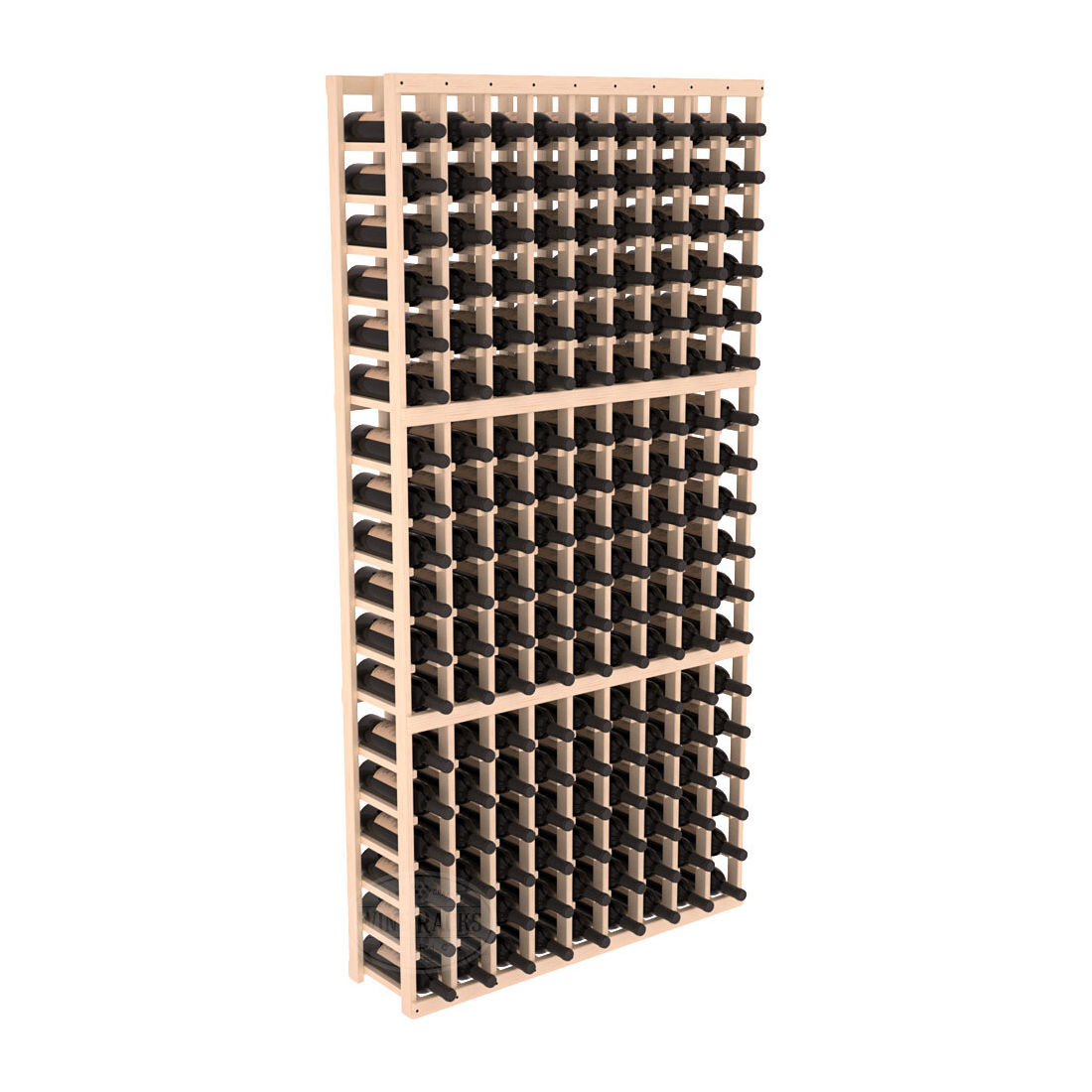 InstaCellar 9 Column Standard Rack – Ponderosa Pine / Unstained