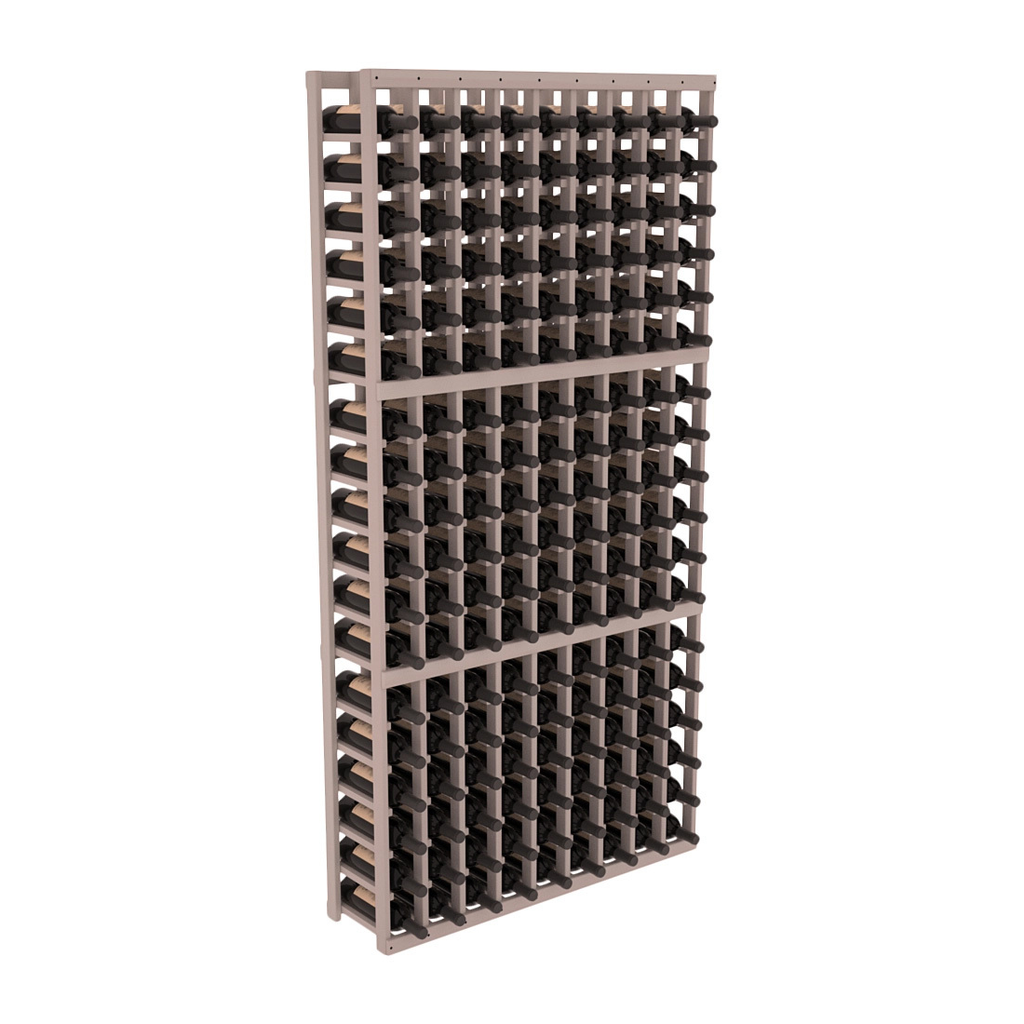 InstaCellar 9 Column Standard Rack – Premium Redwood / Greywash stained
