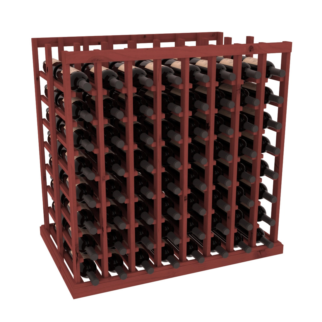 InstaCellar 8 Column Double Deep Tasting Table – Knotty Alder / Cherry stained