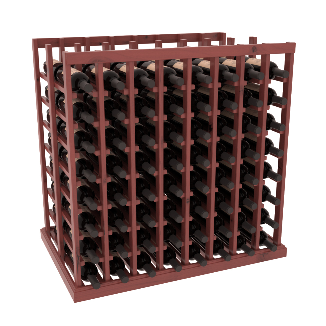 InstaCellar 8 Column Double Deep Tasting Table – Knotty Alder / Cherry stained